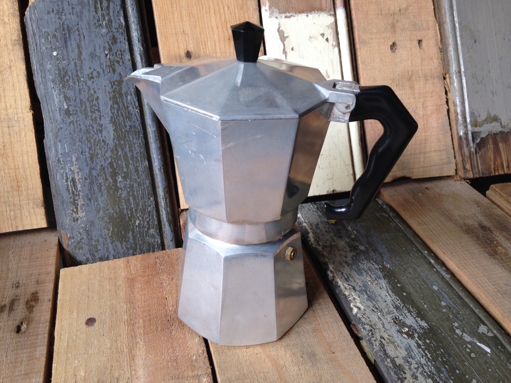 ZANZIBAR Italy Stove Top Espresso Coffee Maker Moka Pot RETRO vintage  antique