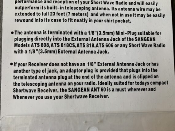 📻 Sangean ANT-60 Shortwave Radio Antenna: Enhance Your…