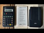 Braun Control ET 55 LCD Calculator 4835 design desk 1980 Germany 