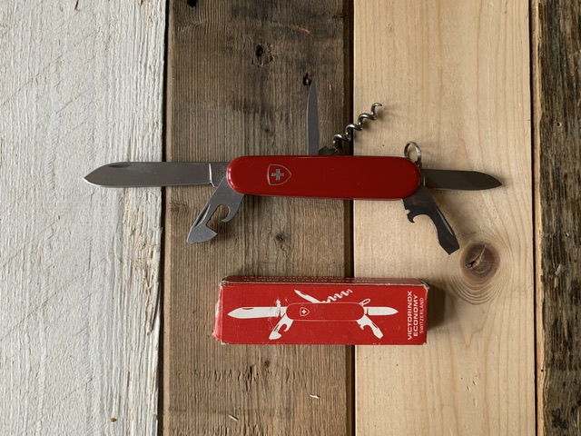 Victorinox Economy boxed 91mm knife 6 blades 1980 Switzerland - Vintage Man  Stuff