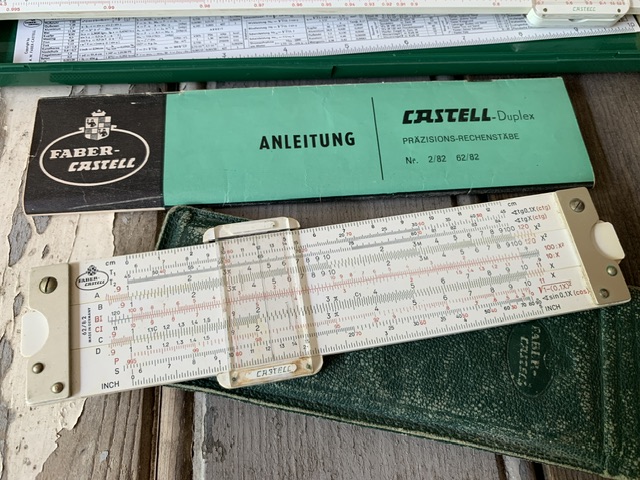 Regolo calcolatore vintage Faber-Castell Novo-Duplex n. 2/82